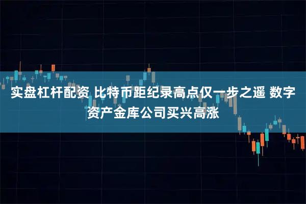 实盘杠杆配资 比特币距纪录高点仅一步之遥 数字资产金库公司买兴高涨